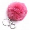 Porte clefs Pompon Vieux Rose
