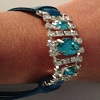 Bracelet cordon avec strass