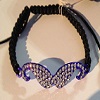 Bracelet moustache strass