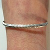 Bracelet simple fin argent&eacute;