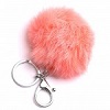 Porte clefs Pompon Rose P&acirc;le