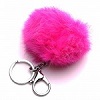 Porte clefs Pompon Fushia