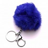 Porte clefs Pompon Bleu Electrique